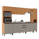 Ver imagem 2 de Cozinha Modulada Completa 6 Peças 14 Portas 2 Gavetas Andria Yescasa Laranja/Angelin/Nude