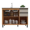 Ver imagem 6 de Cozinha Modulada Completa 6 Peças 14 Portas 2 Gavetas Andria Yescasa Laranja/Angelin/Nude