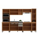 Ver imagem 3 de Cozinha Modulada Completa 6 Peças 14 Portas 2 Gavetas Andria Yescasa Laranja/Angelin/Nude