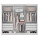 Ver imagem 4 de Guarda Roupa 6 Gavetas San Marino Premium com 3 Espelhos Branco - Leifer Móveis