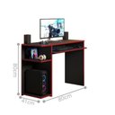 Ver imagem 3 de Mesa Computador Gamer Poláris Vermelha