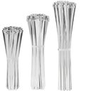 Ver imagem 1 de Kit 100 Abraçadeiras Aço Inox 4,6x150mm Zip Tie Enforca Gato