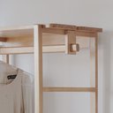 Ver imagem 4 de Guarda-roupa Closet Laguna 3 Prat 90cm Verniz Amêndoa