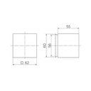 Ver imagem 2 de Acabamento para Registo Docol Minima 90009199044 Docolbase 1/2", 3/4" e 1" Níquel Escovado