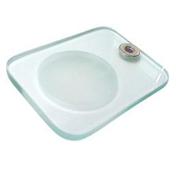 Cristal Vidro para Saboneteira Deca Quadrado Com Cromado - 4670000 - 1