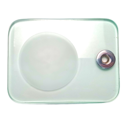 Cristal Vidro para Saboneteira Deca Quadrado Com Cromado - 4670000 - 2