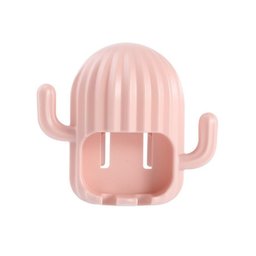 Porta Escova de Dente Cacto: Organização Divertida:rosa - 1
