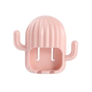Porta Escova de Dente Cacto: Organização Divertida:rosa