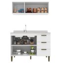 Ver imagem 5 de Cozinha Alta Bia Completa Modulada 2 Peças 120x193 Branco