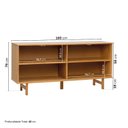 Ver imagem 4 de Balcão 4 Portas Rattan Magna CabeCasa MadeiraOriginals