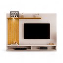 Ver imagem 3 de Painel Elite para TV até 60 180cm em MDF-MDP com Iluminação LED Bege Carmolar Móveis