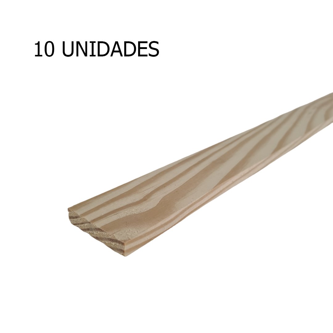 10 Ripas/sarrafos de 1x5x150 Cm Madeira de Pinus - 2