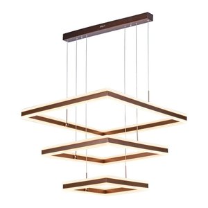 Lustre Pendente Sindora Dcd03049 Marrom Led Bivolt