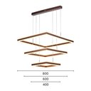 Ver imagem 3 de Lustre Pendente Sindora Dcd03049 Marrom Led Bivolt