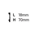 Ver imagem 2 de Kit Rodapé de Poliestireno 20 Barras Frisadas de 7cm X 2,44m Rende 48,8 Metros Fb7 Gart