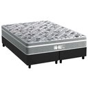 Ver imagem 1 de Cama Box King: Colchão Molas Probel MasterPocket Ensacadas Evolution + Base CRC Suede Cinza(193x203)