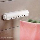 Ver imagem 7 de Varal Lavanderia Solução Espaço Pratico Retrátil Recolhível