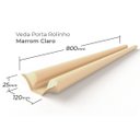 Ver imagem 2 de Veda Porta Rolinho Comfort Door 80cm - Marrom Claro