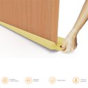 Ver imagem 1 de Veda Porta Rolinho Comfort Door 80cm - Marrom Claro