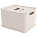Ver imagem 1 de Conjunto 3 Cestas Organizadoras com Tampa 23,9l Empilhável Fit Ultra Coza Light Plástico