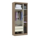Ver imagem 2 de Guarda Roupa 3 Portas 2 Gavetas Internas - Módulo Dormitório Master - Guarda Roupas Modulado Luciane