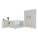 Ver imagem 2 de Quarto de Bebê Completo com Berço Americano 3 em 1 Ternura Multimóveis Mp4647 Branco/off White