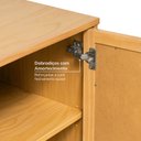 Ver mais imagens de Buffet 2 Portas 3 Gavetas Rattan Magna CabeCasa MadeiraOriginals Bege/Mel