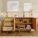 Ver imagem 2 de Buffet 2 Portas 3 Gavetas Rattan Magna CabeCasa MadeiraOriginals