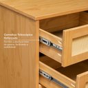 Ver mais imagens de Buffet 2 Portas 3 Gavetas Rattan Magna CabeCasa MadeiraOriginals Bege/Mel