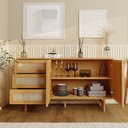 Ver imagem 2 de Buffet 2 Portas 3 Gavetas Rattan Magna CabeCasa MadeiraOriginals
