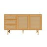 Buffet 2 Portas 3 Gavetas Rattan Magna CabeCasa MadeiraMadeira - 11