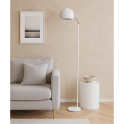 Luminária de Piso Abajur Chão Gardner Branco - 1