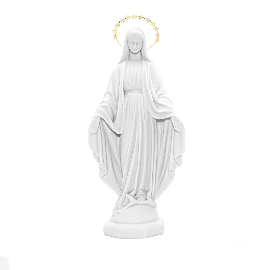 Imagem Nossa Senhora Das Graças com Auréola Ouro G 32cm