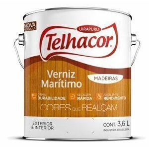 Verniz Marítimo Brilhante 3,6l Verniz Marítimo Brilhante Cor Imbúia 3,6l