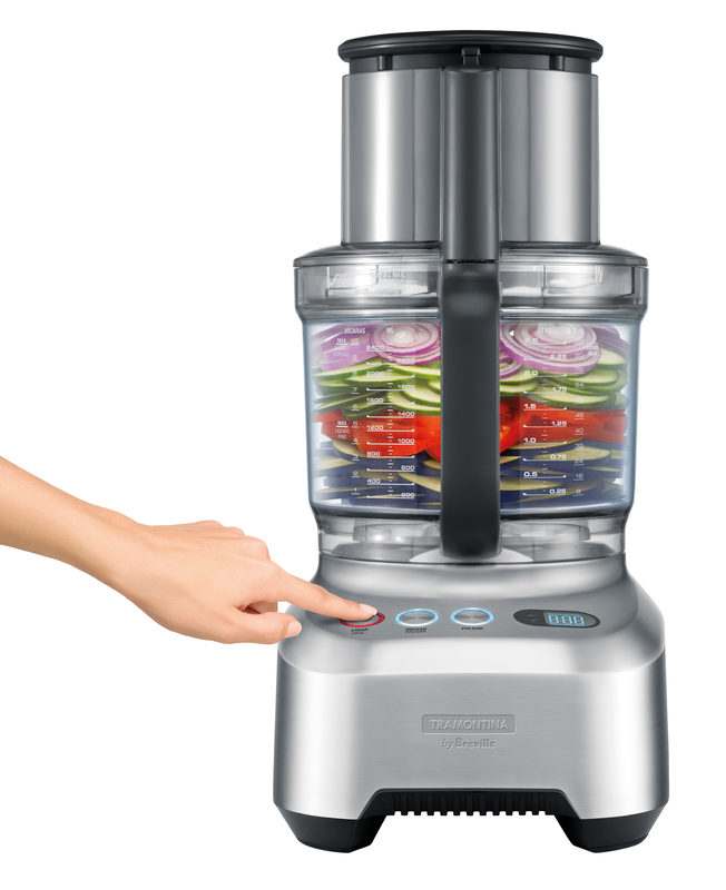 Multiprocessador Slice Pro 3,7 L em Alumínio Fundido Fosco 1200 W 127 V Tramontina By Breville 69020 - 2