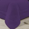 Edredom Dupla Face 100% Algodão Malha Queen Gran Moratta 01 Peça - Preto- Roxo - 4