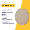 Ver imagem 3 de Assento Tampa para Vaso Sanitário Oval Almofadado Bellart Cor Salmon Durín