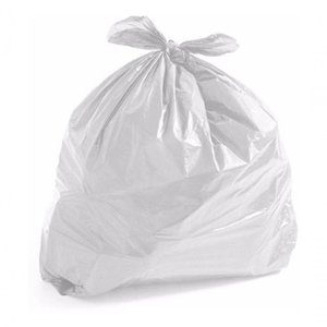 Saco de Lixo 60 Litros Colorido Branco Comum 100 Unid.