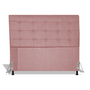 Ver imagem 1 de Cabeceira Estofada Rubi 160 cm Para Cama Box Quarto Queen Size MV Estofados Suede Rose