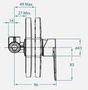 Ver imagem 2 de Base Monocomando Celite para Chuveiro Noronha Riviera