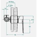 Ver imagem 2 de Base Monocomando Celite para Chuveiro Noronha Riviera