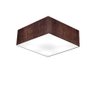 Plafon Quadrado Vivare Md-3050 Cúpula em Tecido 12/40x40cm - Bivolt - Café - Bivolt - 1