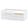 Bicama Infantil com Grade de Proteção Madeira Maciça Branco Mobilistore - 2