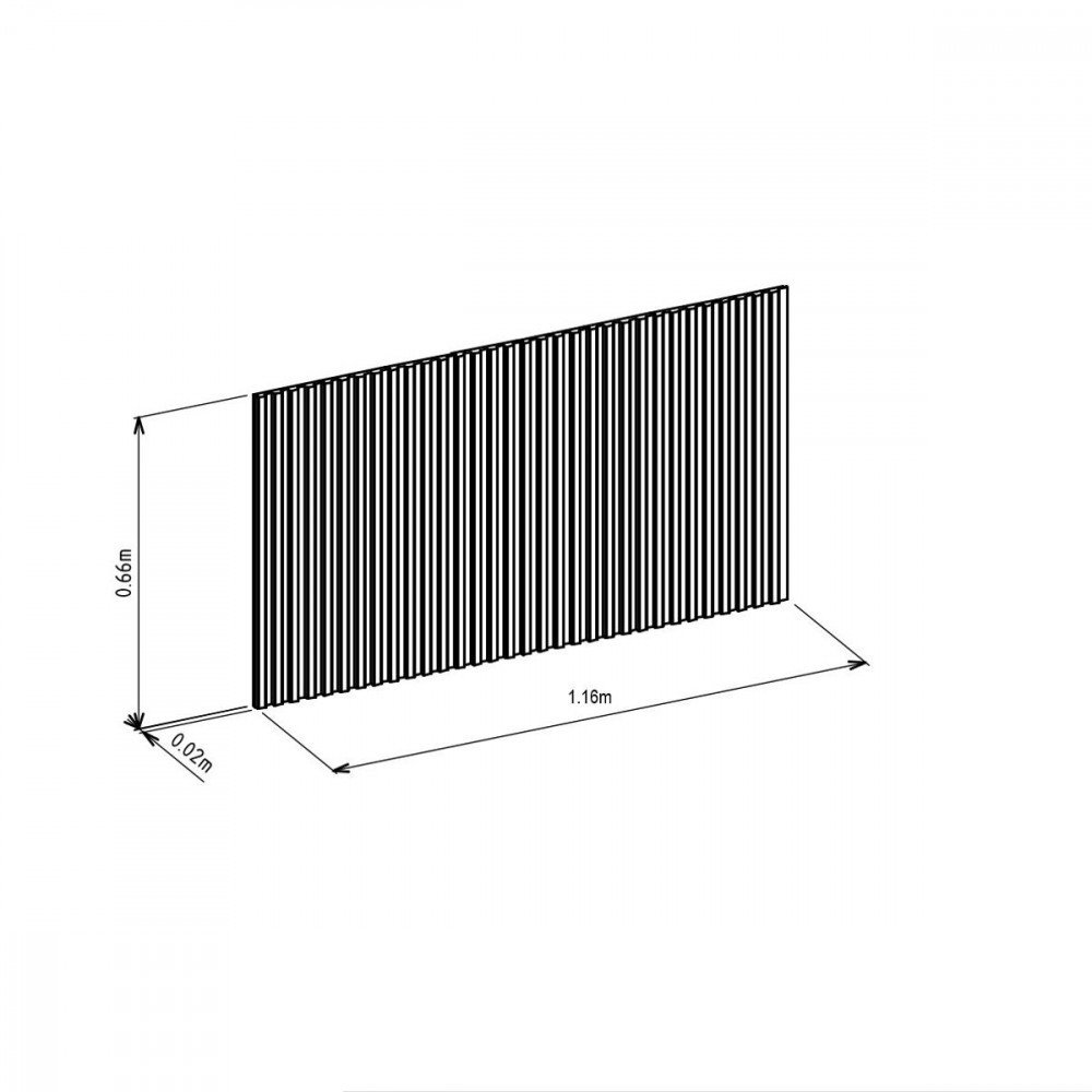 Cabeceira Ripado Modular 4 Caixas Atalaia Cama Solteiro Linea Brasil - 7