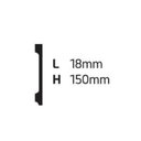 Ver imagem 2 de Kit Rodapé de Poliestireno 3 Barras Lisas de 15cmX2,44m Rende 7,32 Metros Wb15 Gart 