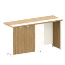 Ver imagem 2 de Aparador Frigobar de Embutir Direito com Armário 2 Portas com Pés em Metal Corporate