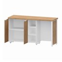 Ver imagem 5 de Aparador Frigobar de Embutir Direito com Armário 2 Portas com Pés em Metal Corporate