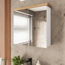 Ver imagem 1 de Armário de Banheiro 65cm 02 Portas com Espelho Ref 502 - Branco/Itapuã