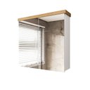 Ver imagem 2 de Armário de Banheiro 65cm 02 Portas com Espelho Ref 502 - Branco/Itapuã