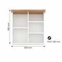 Ver imagem 3 de Armário de Banheiro 65cm 02 Portas com Espelho Ref 502 - Branco/Itapuã